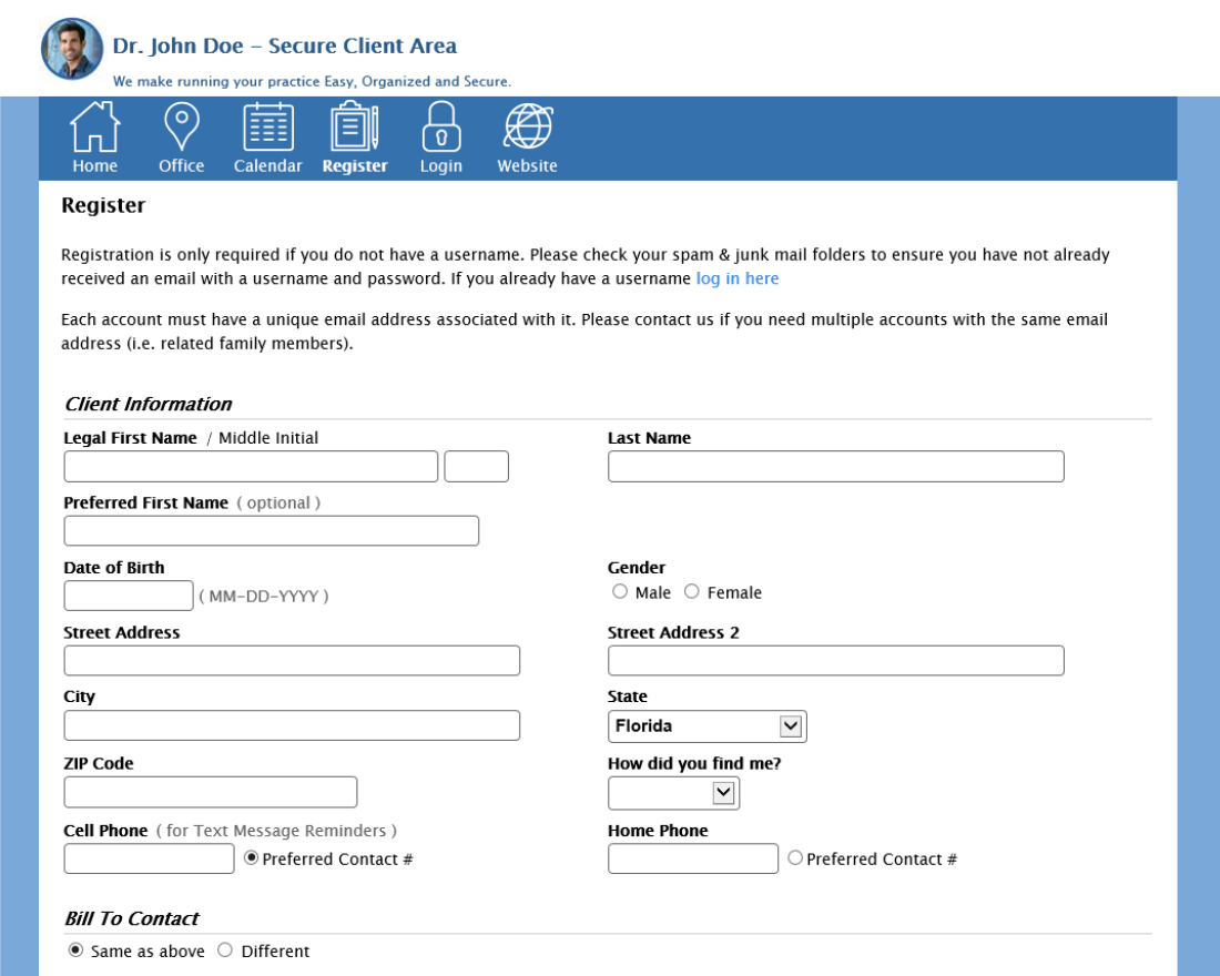 screenshot - easy-to-use portal